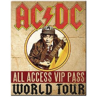Enseigne AC/DC en métal World Tour